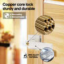Privacy Door Lever Handle with Key, Heavy Duty Interior Door Lock, Adjustable Latch-Silver-4