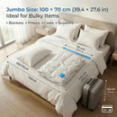 6-Pack Jumbo Vacuum Storage Bags | Space Saving Vacuum Pack Bags for Clothes & Bedding | 80% More Storage | 100cm x 70cm (39” x 28”)-2
