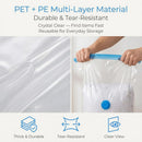 6-Pack Jumbo Vacuum Storage Bags | Space Saving Vacuum Pack Bags for Clothes & Bedding | 80% More Storage | 100cm x 70cm (39” x 28”)-3