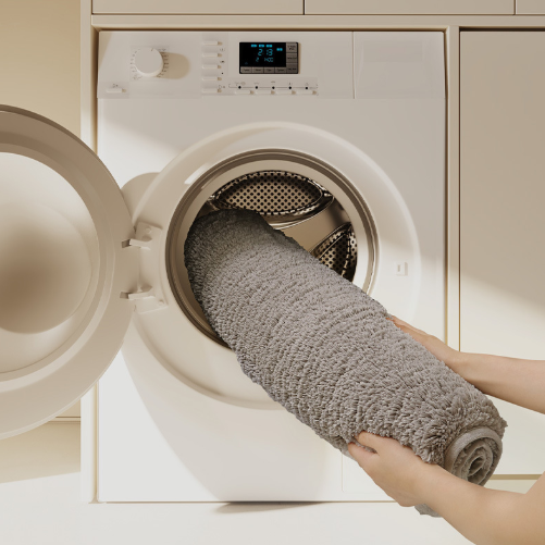 Ultra-soft and absorbent bathroom mat | 3.5cm thick, antibacterial and non-slip TPR material, machine washable, quick-drying, suitable for showers, bathtubs and entryways (brown,15.75*23.62in)