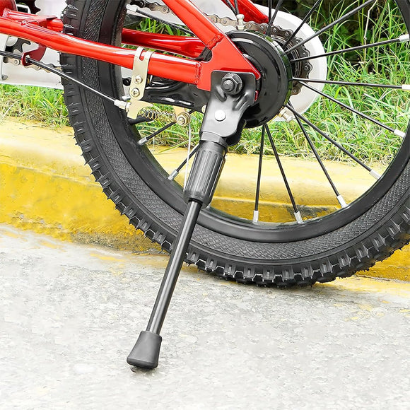 18 Inch - Bicycle Stand for Children's Bikes - MTB Kickstand - Single Bicycle Stand - Bicycle Accessories for Children - Bicycle Stand - Side Stand for Bicycles - Bicycle, E-Bike, City Bike & Mountain Bike - Pink - Easy to Install