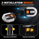 4Pcs Turn Signals for Bicycles with Alarm, USB Charging Remote Control Split/Integrated Bike Tail Light Rear Lights Can be Mounted on Front and Rear of Bicycle-4