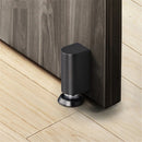 Silent Magnetic Door Stoppers - Matte Black Door Stopper, Stainless Steel Windproof Heavy Duty Gripper, Adjustable Height for Door Gaps, Keep Door Open-2