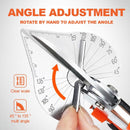 Miter Shears- Multifunctional Trunking Shears for Angular Cutting of Moulding and Trim, Adjustable at 45 to 135 Degree, Hand Tools for Cutting Soft Wood, Plastic, PVC-4