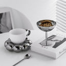 Ice Cream Cup, 4Pcs Stainless Steel Serving Dessert Bowls Cups Sauce Bowls Mini Round Footed Yogurt Snack Candy Cups for Salad Fruit Pudding Christmas Party-4