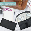 Money Organizer for Cash with 6 Zippered Pocket Multipack Money Pouch, Cash Bill Organizer, Money Bag Small Travel Money Holder for Budgeting, Receipt and Tips-5