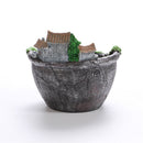 Fairy Garden Planter Plants Pot Tiny Creative Flowers Succulent Plants Fairy House Pot Holders Hanging Garden Design with Sweet House (Sliver)-4