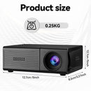 Black M3S 1080P Mini Projector AU Plug Includes Manual-8