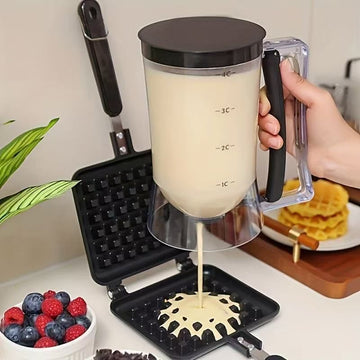 Cake Batter Dispenser Measuring Cup Baking Tool - black