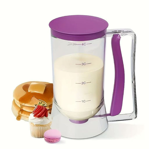 Cake Batter Dispenser Measuring Cup Baking Tool - Purple