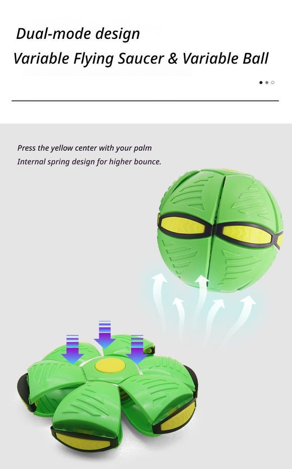 Frisbee Deformation Ball - green + 3 Light Version×5