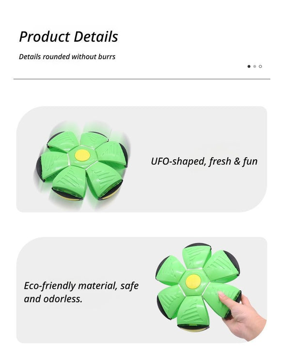 Frisbee Deformation Ball - green + 6 Light Version×5