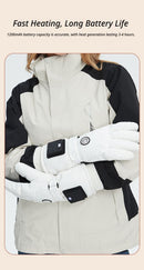 Outdoor Smart Heated Winter Gloves Black-4