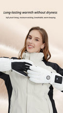 Outdoor Smart Heated Winter Gloves Black-5