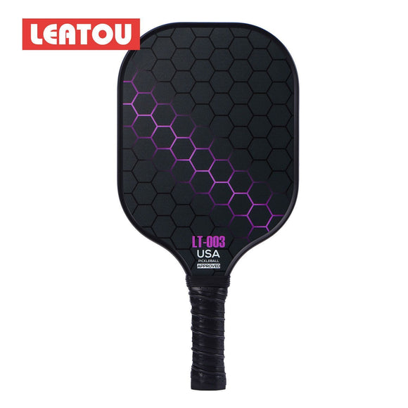 Purple Pickleball Set with 2 Paddles-2 Balls And Triangular Carry Bag