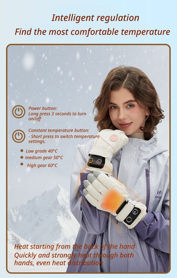 USB Heated Gloves for Outdoor Black