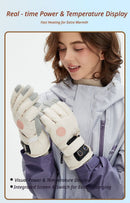 USB Heated Gloves for Outdoor Blue-7