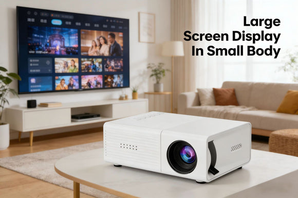 White M3S 1080P Mini Projector USB-Powered Version Includes Manual