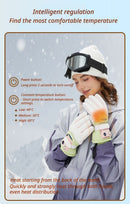 Windproof Water-Repellent Fleece-Lined Self-Heating Gloves Black-6