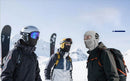 Black and White Unisex Windproof Ski Balaclava, Thermal Neck Gaiter & Motorcycle Face Mask-2