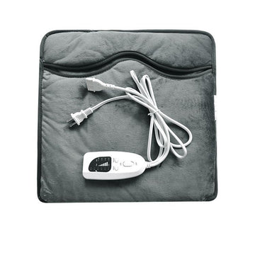 Electric Foot Warmer Mat, Dark Grey Double-Sided Heating Foot Blanket with 6 Temperature Settings and Even Heating