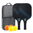 Yellow Pickleball Set with 2 Paddles-2 Balls And Triangular Carry Bag-6
