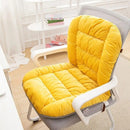 Winter Thick Fleece Seat & Back Cushion Set - 90cm Sofa Office Chair Warmer (YELLOW)-1