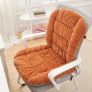Winter Thick Fleece Seat & Back Cushion Set - 90cm Sofa Office Chair Warmer （dark green）-7