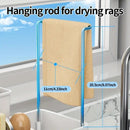 No Drill 360° Rotating Drain Sponge Holder with Tray Kitchen Sink Organizer(WHITE)-7