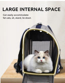 Cat Backpack Carrier - Lightweight, Foldable, Shape-Retaining Travel Bag for Cats and Small Dogs up to 8kg(Dark green)-6