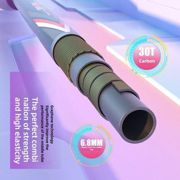 ESPER V-1 Thunder Wedge 5U Ultra-Light Badminton Racket, 30T Graphene Carbon Fiber, 6.8mm Slim Shaft, Balanced Offense and Defense, Lightweight Recreational Racket.(silver gray)