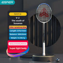 ESPER Explorer V2 Susanoo 7U Ultra-Light Badminton Racket 30T/40T High-Elastic Carbon Fiber with Grip and Gift Box Suitable for Beginners and Advanced Players.（blue)-1
