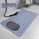 Anti-Slip Massage Shower Mat with Suction Cups Foot Spa Bathroom Mat(BLUE)-6