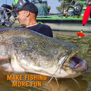 Pre-Tied Catfish Rig System, 23 Inch 55LB Santee Cooper Catfish Float Rig with Adjustable EVA Slip Float and High Carbon Circle Hooks 5/0 6/0 8/0, Ready-to-Fish for River and Bank Fishing( Cigar Float-5/0Hook * 3PCS)-8