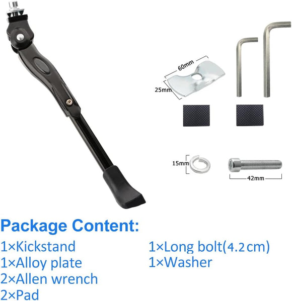 Bike Kickstand Children's Bicycle Kickstand Stand Folding Cycling Center Bracket 12" 14" 16" 18" 20" 22" 24" 26" 28" Bike Racks