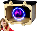 Hologram Phone Projector - Wooden Smartphone Projector Display Stand-1