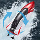 2.4GHz RC Speed Boat Toy - Remote Control Racing Yacht for Pools & Lakes Red-7