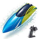 2.4GHz RC Speed Boat Toy - Remote Control Racing Yacht for Pools & Lakes Blue-3