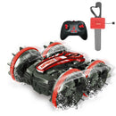 2.4Ghz Remote Control Gesture Sensor Toy Car Boat Truck 4WD Waterproof RC Amphibious Vehicle-Blue-10