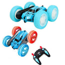 2.4 GHZ Remote Control Stunt Car 4WD Double Sided Rotating Crawler with Headlights Pink-6