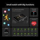 1.8inch Smart Watch IP68 BT5.3 for Android iOS with Heart Rate Monitoring Exercise Records 1pc（Pink）-2