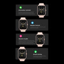 1.8inch Smart Watch IP68 BT5.3 for Android iOS with Heart Rate Monitoring Exercise Records 1pc（Pink）-3