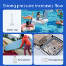 Outdoor Camping Digital Electric Air Pump, 5200mAh Built-in Battery, for Air Mattresses and Swim Rings - Orange-8