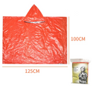 Outdoor Emergency Waterproof Insulated Raincoat, Portable Folding Camping and Hiking Cold-Weather Raincoat – Orange-2