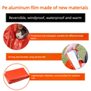 Outdoor Emergency Waterproof Insulated Raincoat, Portable Folding Camping and Hiking Cold-Weather Raincoat – Orange-3