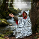 Outdoor Emergency Waterproof Insulated Raincoat, Portable Folding Camping and Hiking Cold-Weather Raincoat – Green-5