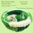 2-in-1 Parrot Perch Warm Bed Nest, Coral Fleece Hanging Bird Cage Sleeping Hut for Budgies, Cockatiels, Lovebirds, and Small Parrots - Winter Warm House - Green-4