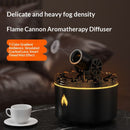 Cannon-Shaped Smoke Ring Aroma Diffuser and Humidifier, 2 Mist Modes, RGB Color-Changing Lava Lamp Essential Oil Diffuser, for Home or Desk – Black and Gold-2