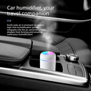 Mini Colorful Cup Humidifier, 300ml Portable USB Cool Mist Humidifier with 7-Color Night Light, for Car, Bedroom, Desk, and Office - Pink-4