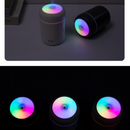 Mini Colorful Cup Humidifier, 300ml Portable USB Cool Mist Humidifier with 7-Color Night Light, for Car, Bedroom, Desk, and Office - Pink-5